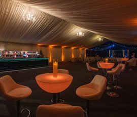 Meadow Tree Marquee prepared for a special celebration