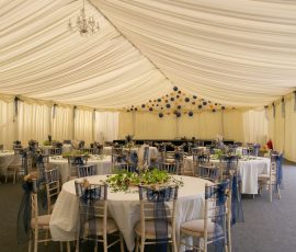 Meadow Tree Marquee event space in the Kent countryside