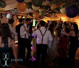 Whimsical garden event styling at Meadow Tree Marquee